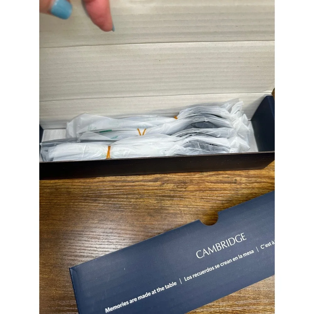 NEW Cambridge Nylah Black 20 Piece Flatware Set 18/0 Stainless Steel Matte Finis